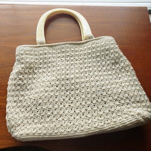 Liz Claiborne  Crocheted boho purse